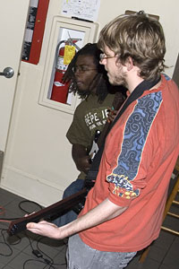 Anthony and Steven on Guitar Hero